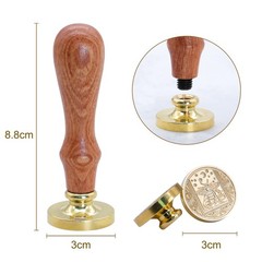 SWANGSA Wax Seal Stamp Set, Vintage 6 Pieces Sealing Wax Stamp Heads and 1 Wo…