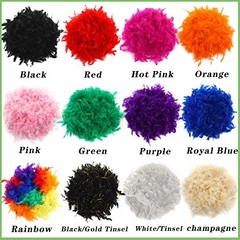 Feathers Boa – 2 Yards Boas for Adults,Wedding Royal Blue 45g