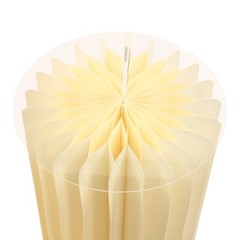 3-piece Foldable Paper Column Display Stands W/ Lights For Graduation/birthday