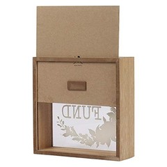 Honey Moon Fund Box, Rustic Wood Wedding Card Box with Honey Moon Fund (Floral)