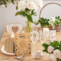 100 Pcs Let Love Grow Seed Packets Cool Wedding Favors for Guests Kraft Envelope