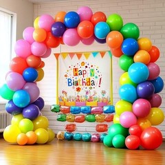 150 pcs Rainbow Latex Balloons Assorted color ballons, 5 inches Multi-color