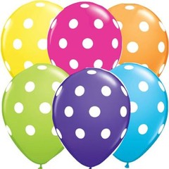 12″ inch Polka Dots Spots Spotty LATEX BALOONS Birthday Party Decoration Supplie