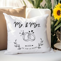 Mr and Mrs Wedding Gifts Pillow Covers 18×18, Wedding Gifts for Couples 2025 New