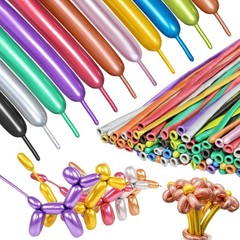 Metallic Multi Long Balloons Premium 260 Twisting Animals Magic Balloons for …