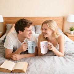 Mr and Mrs Coffee Mugs Set – Wedding Gifts For Bride and Groom – Gifts for