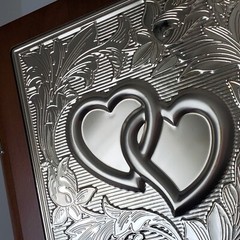 Lenox Wedding Promises Book Shelf Album Wood & Silver Tone for 160 Photos