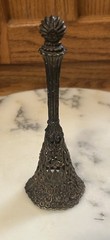 Vintage Brass Tussie Mussie Posy Holder – Ornate Filigree Victorian Revival W1