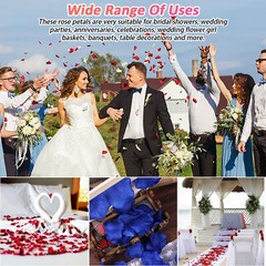 1000Pcs Artificial Fake Rose Petals Wedding Event Romantic Night Party Decor USA