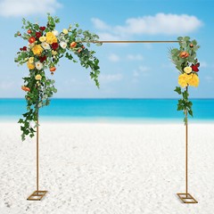 Metal Flower Balloon Frame Square Wedding Arch Backdrop Metal Stand Decor
