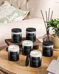 Aoovoo Scented Candles Set – 6 Pack Men Candles For Home Scented 42 Oz Soy Wax