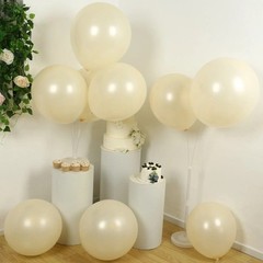 10 CREAM 18″ Biodegradable Latex Matte Pastel Balloons Party Wedding Decorations