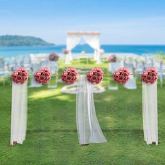 Modern Gold Steel Freestanding Rack Photography Backdrop Stand For Wedding Party