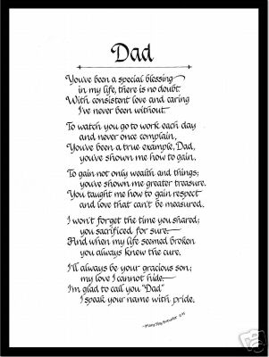 DAD Matted Calligraphy from Son