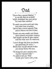 DAD Matted Calligraphy from Son
