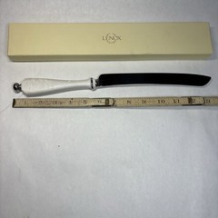 Lenox Opal Innocence Cake Knife Stainless Steel In Box 13”