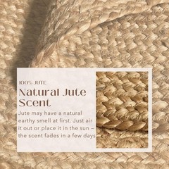 Chardin home Hand Woven Natural Jute Braided Rug – 2×7 Oval | Rustic Boho