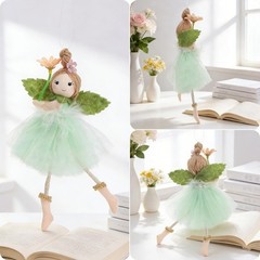Easter Angel Ornament with Tulle Skirt for Walls Trees and Party Spaces