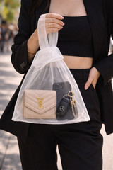 Sheer Organza Gift Bag Transparent Tote Wedding Favor Bridal Summer