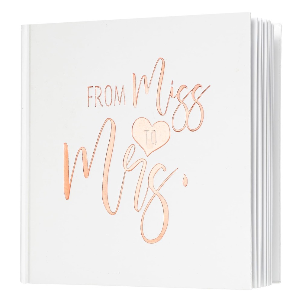 Rose Gold Bachelorette Party Sign in Book Bridal Shower Guest Book ‘from Miss…