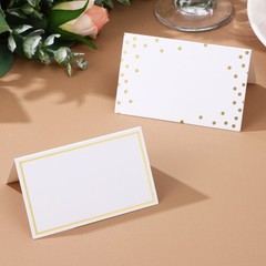 100Pcs Paper Place Cards for Wedding Table Setting Assorted Color Elegant Design