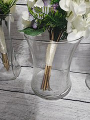 Wedding Table Centerpieces, Reception Centerpieces, Vintage, Dusty Purple, Ivory