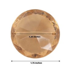 Amber 10 Plastic 1.75″ Crystal Place Card Holders Table Number Stands Events