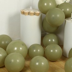 50 OLIVE GREEN 12″ Biodegradable Latex Matte Pastel Balloons Party Wedding