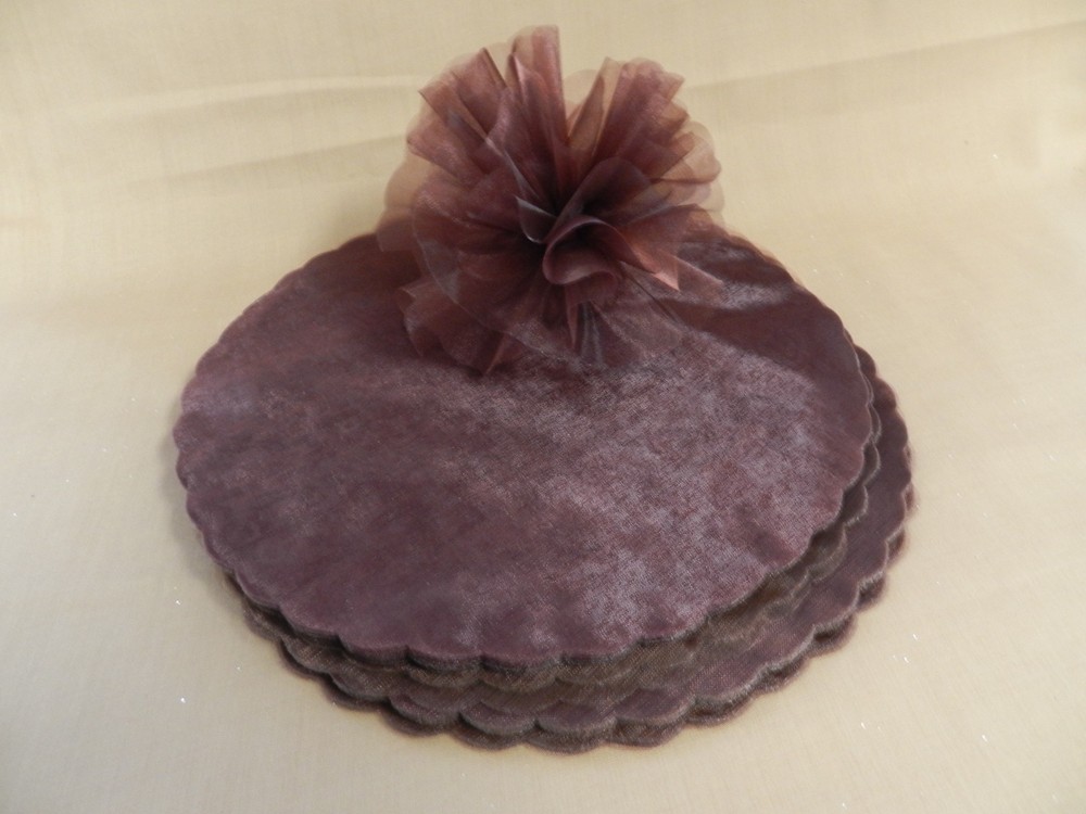 50 pieces brown organza netting $ 5.00