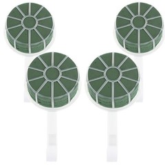 4Pcs Reusable Bridal Bouquet Holders Plastic Flower Arrangement Handle Green