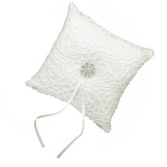 Milk Silk Ring Pillow Small Bearer Wedding Pillows for Kneeling Bride