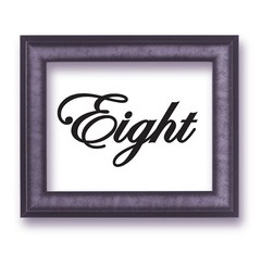Wedding Table Numbers 1-10, 15, or 20 Custom Centerpiece Vinyl Sticker Decals a