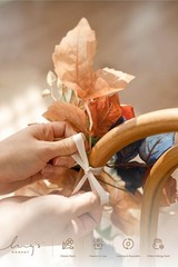Fall 10pcs Wedding Chair Decorations Aisle Floral Swag Artificial Pew Flowers