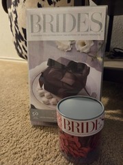 Gartner Studio Wedding 50 ct. Black Favor Box ct. and flower table confetti
