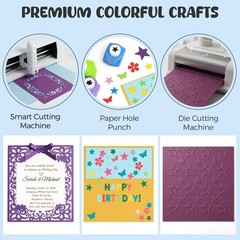 Booknow 60 Sheets Colored Cardstock Paper for Crafts, 30 Medium, Multi