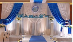 3x6M Telescopic Heavy Duty Pipe and Drape Kit Wedding Backdrop Frame Stand