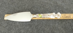 Waterford Crystal Wedding Cake Server 11″ Serrated Edge Logo Sticker Ireland