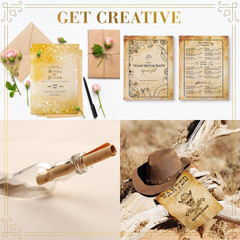 96 Parchment Stationary Paper Sheets – Old Fashion 8.5-x-11-Inch, antique