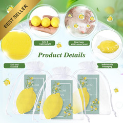50 Pack Lemon Shaped Soap Gift Favors Italian Lemon Soap Wedding Party Favor