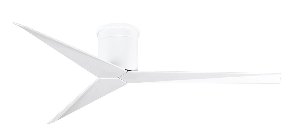 Matthews Fan EKH-WH-WH Eliza-H 3-blade ceiling mount paddle fan in Gloss White f