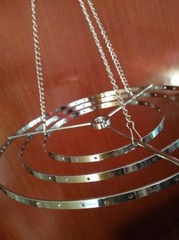 1Pcs Round Hanger Centerpiece Hanging Frame Chandelier Wedding Christmas Party