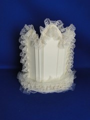 New Wilton Ivory «Bridal Waltz» Wedding Cake Top, bk coat/pants # 117-329