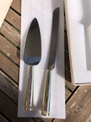 Wedding Cake Knife And Server Set -Reed & Barton Luxe Collection