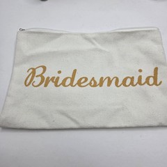 Bridesmaid Bachelorette Gift Set Crystals Jewelry Pouch Wine Glass Candle