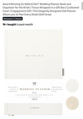 Award Winning Scribble and Dot® Wedding Planner Book and Organize