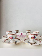 Royal Albert Lady Carlyle Egg Cup and Plates Set – Made in England