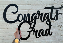 Congrats Grad Wording-Congrats Grad Backdrop Sign