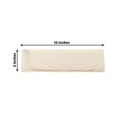 10 Beige Spandex STRETCHABLE CHAIR SASHES Wedding Party Decorations SALE