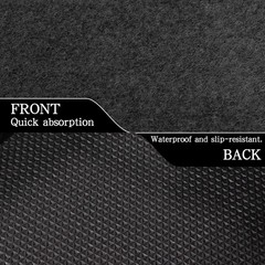 Black Carpet Runner 3×10 Feet, Extra Thick Non-Slip Waterproof Aisle Rug with…