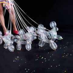 200 Pieces 260 Balloons Twisting 260Q Long 51 inches, Transparent